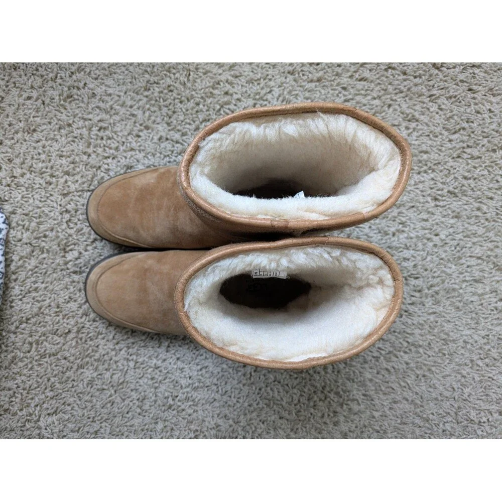 UGG MICHAELA WATERPROOF WOMEN MID-CALF SUEDE CHESTNUT US 7/UK5.5/ EU38